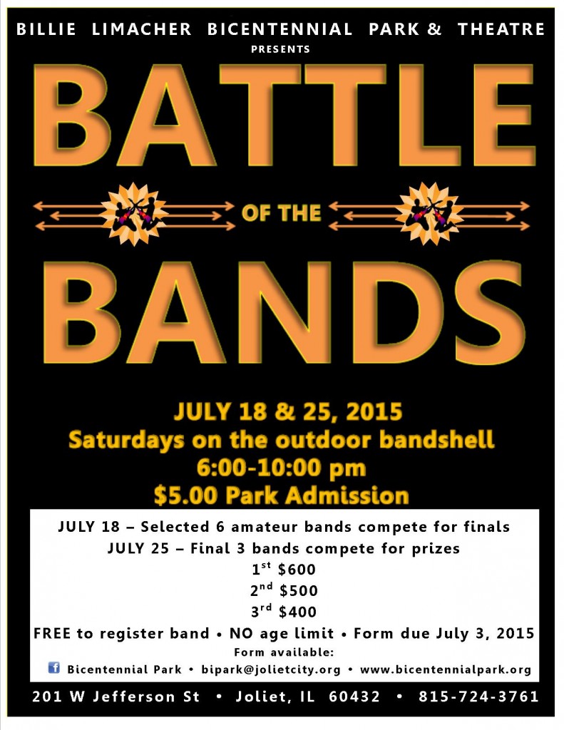 BATTLE OF THE BANDS - Bicentennial Park July 18 & 25, 2015