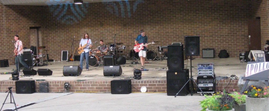 Apollo (Plainfield) landed cool tunes and hot licks with all original songs (no covers!) at Battle of the Bands July 25, 2015 in Joliet