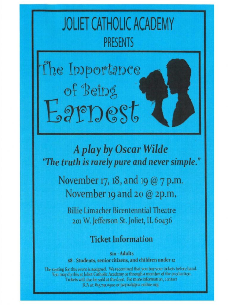 2016 The Importance of Being Earnest - 11-17 to 11-20